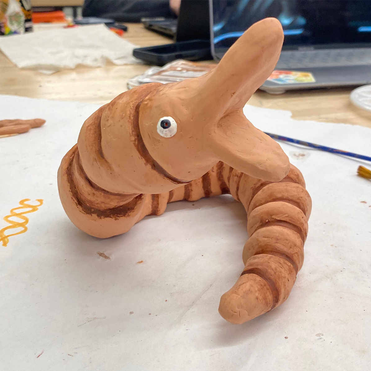 finished worm